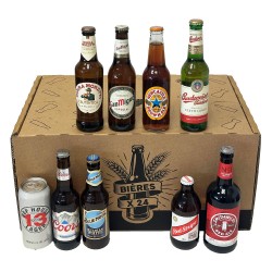 COFFRET 24 BIERES DU MONDE DIFFERENTES